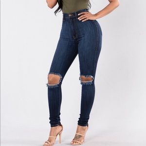 Fashion Nova Tough Luck Jeans